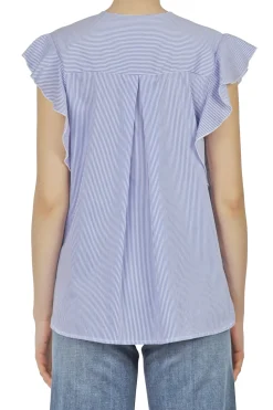- Camicia - 450171 - Bianco/Blu^Alessia Santi Hot