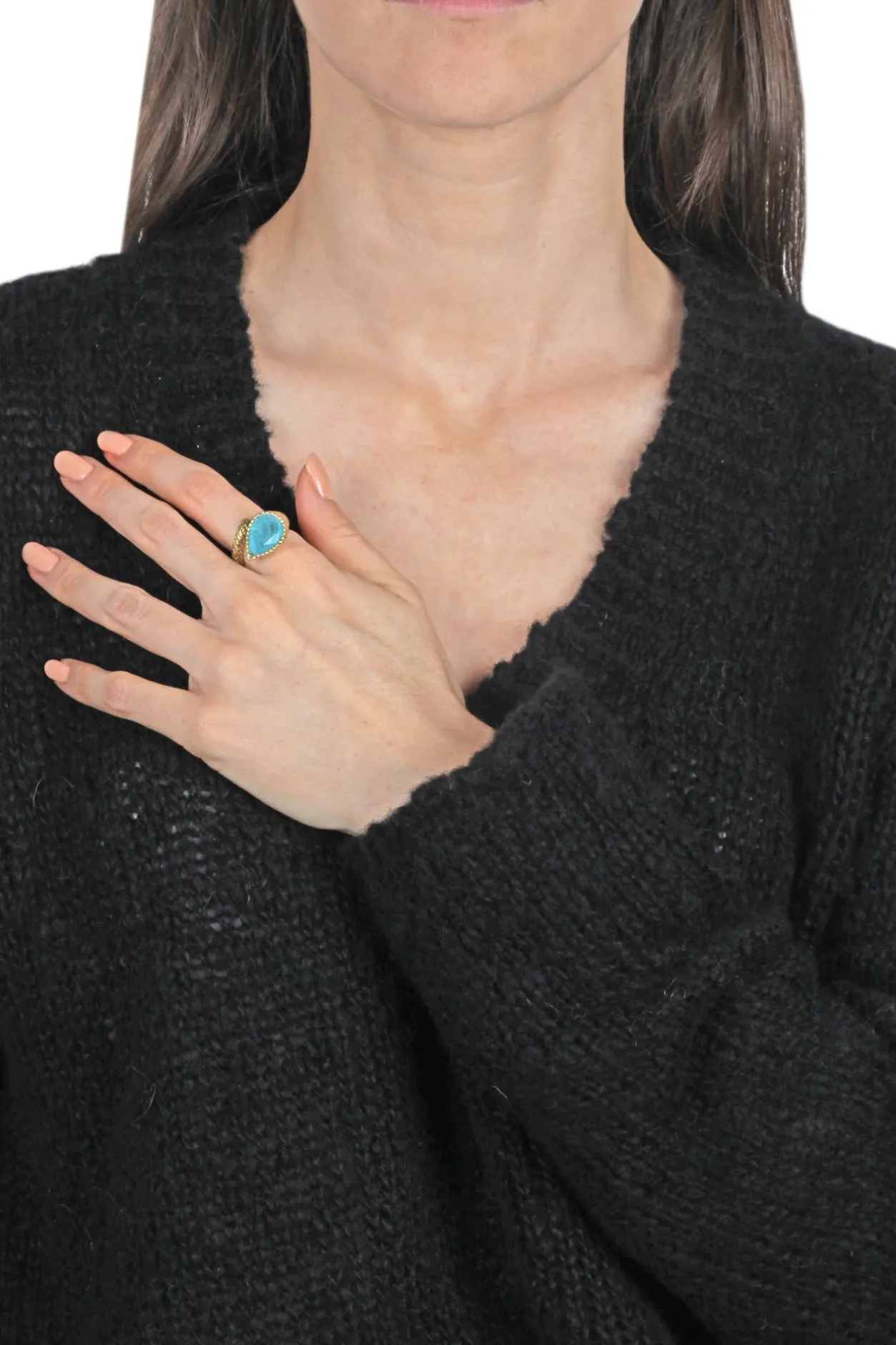 - Anello - 441762 - Verde acqua^Aleva' Bijoux Fashion
