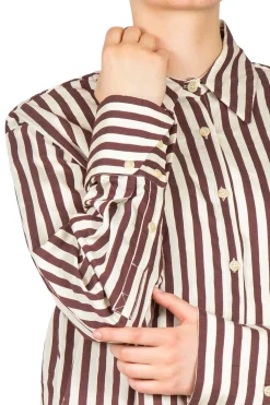 - Camicia - 451078 - Panna/Bordeaux^Alysi Sale