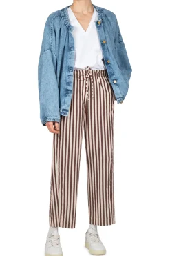 - Pantalone - 451077 - Panna/Bordeaux^Alysi Sale