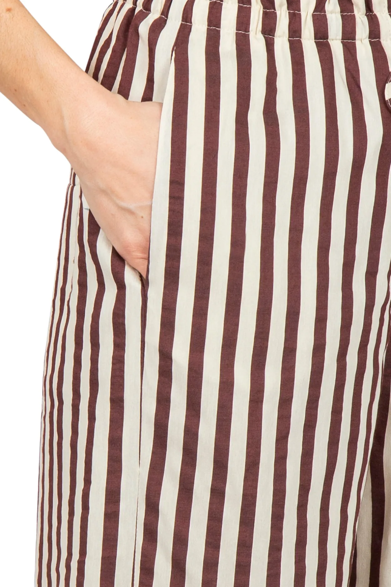 - Pantalone - 451077 - Panna/Bordeaux^Alysi Sale