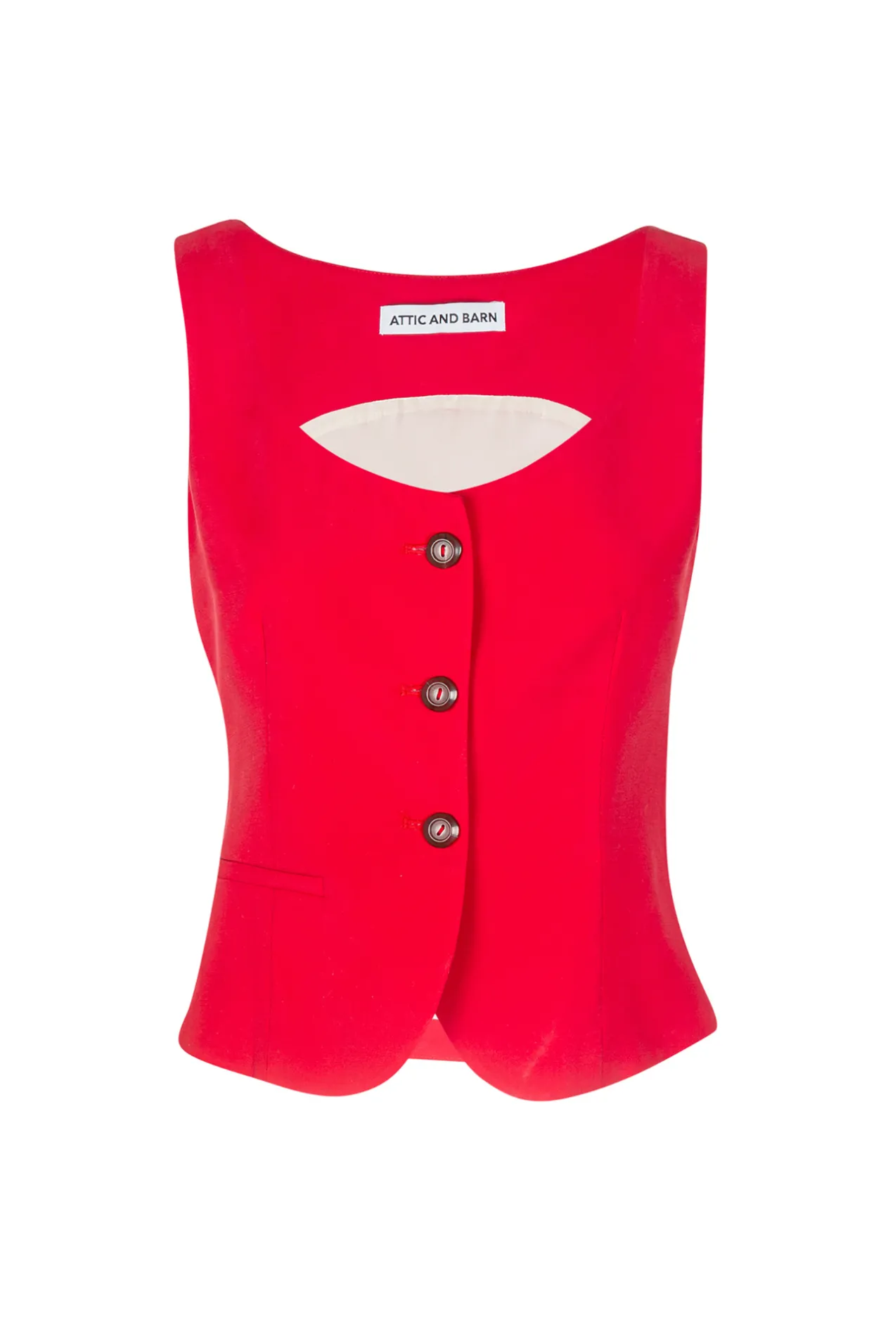 Attic & Barn - Gilet - 451120 - Rosso^Attic u0026 Barn Best