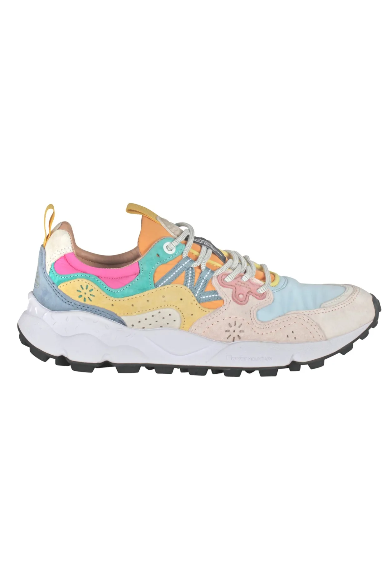 - Sneakers - 451023 - Azzurro/Arancione^Flower Mountain Online