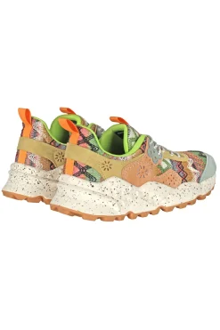 - Sneakers - 451029 - Beige/Lime^Flower Mountain Hot