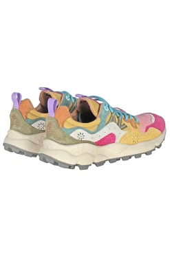 - Sneakers - 451022 - Fuxia/Beige^Flower Mountain Best