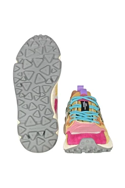 - Sneakers - 451022 - Fuxia/Beige^Flower Mountain Best
