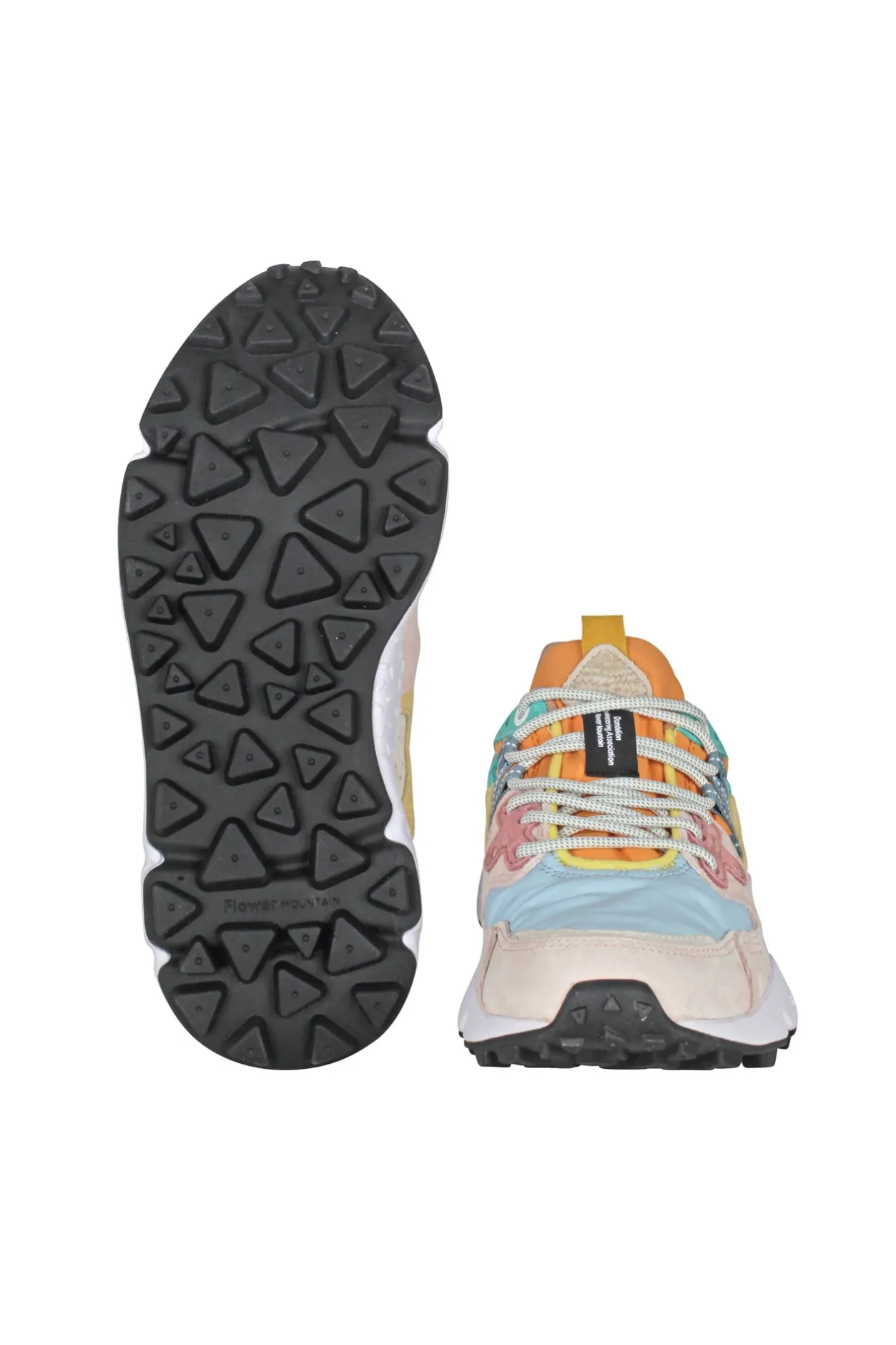 - Sneakers - 451023 - Azzurro/Arancione^Flower Mountain Online