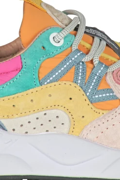 - Sneakers - 451023 - Azzurro/Arancione^Flower Mountain Online