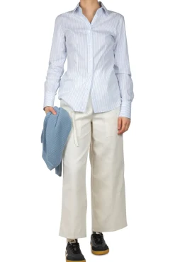- Camicia - 451092 - Bianco/Azzurro^Grifoni Online