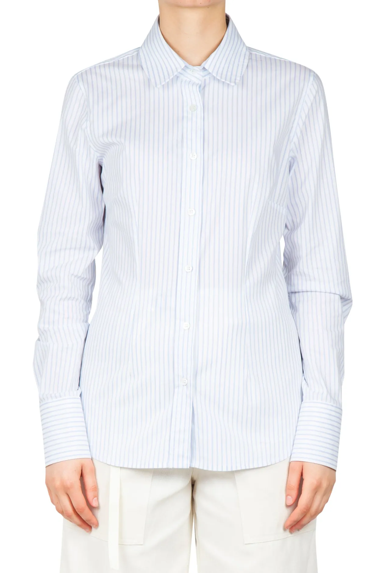 - Camicia - 451092 - Bianco/Azzurro^Grifoni Online