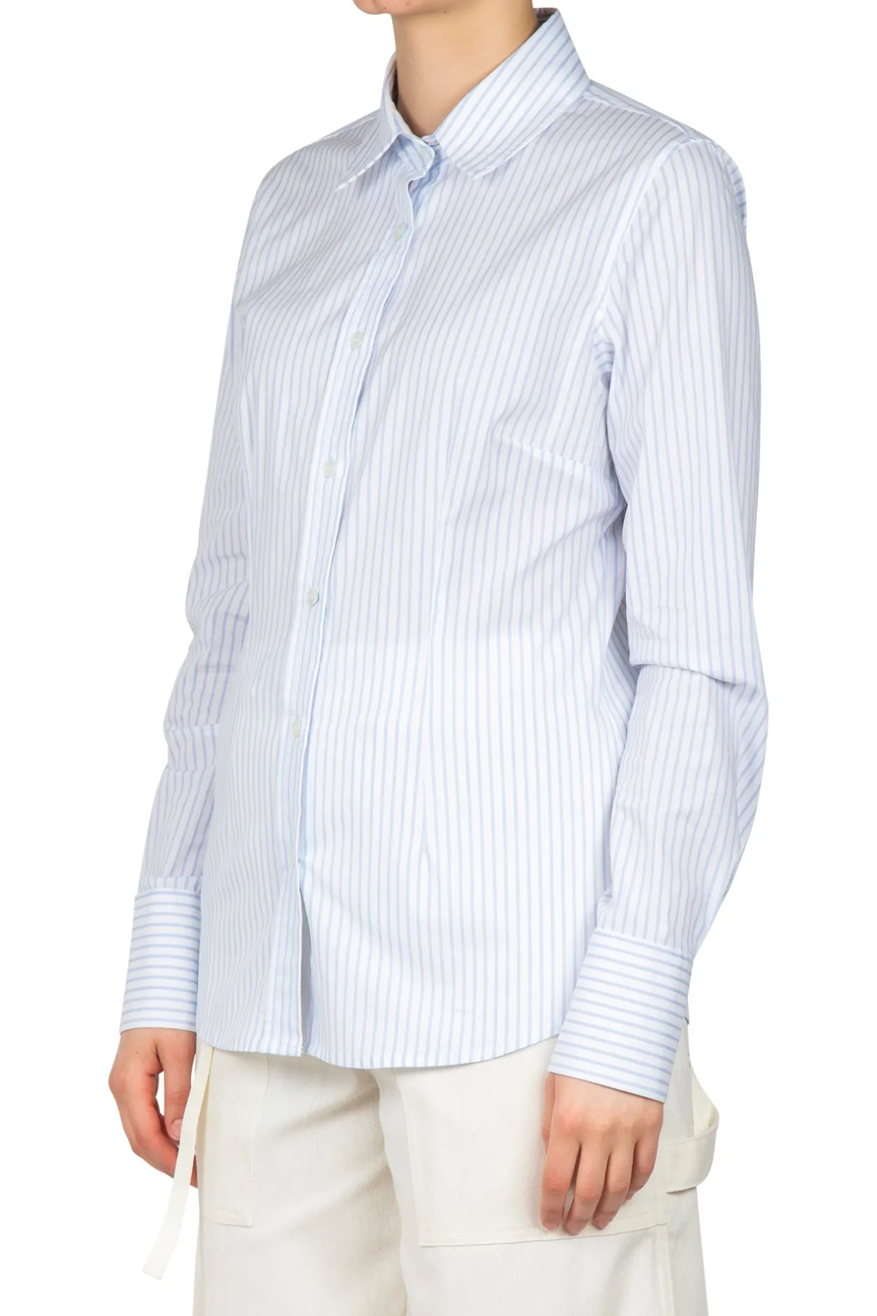 - Camicia - 451092 - Bianco/Azzurro^Grifoni Online