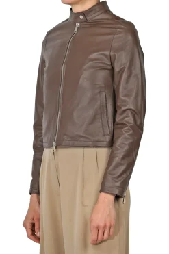 - Giubbotto di pelle - 451451 - Moro^3jolie Clearance