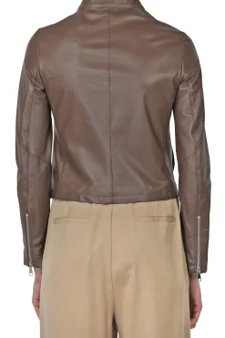 - Giubbotto di pelle - 451451 - Moro^3jolie Clearance