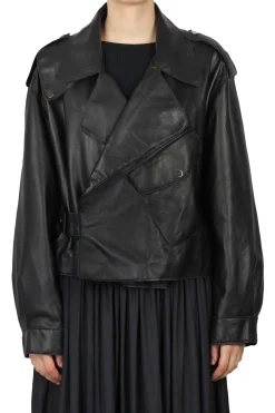 - Giubbotto in pelle - 451427 - Nero^3jolie New