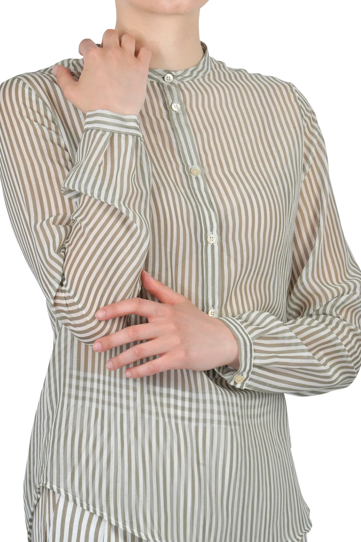 - Blusa - 451206 - Verde/Bianco^Jucca Outlet