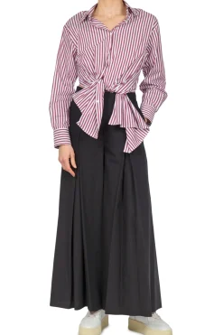 - Camicia - 451196 - Bianco/Bordeaux^Jucca New