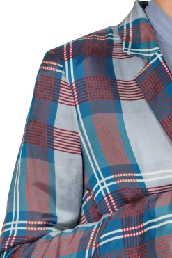- Giacca - 451218 - Azzurro/Rosso^Jucca New