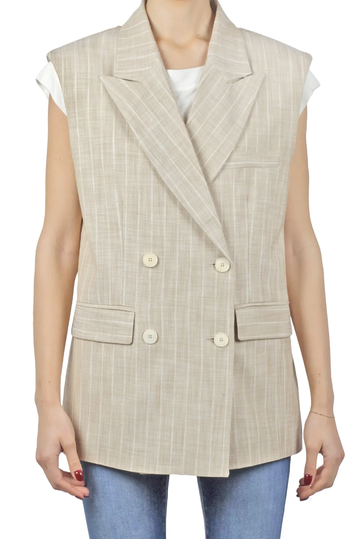 - Gilet - 431099 - Beige^Jucca Best