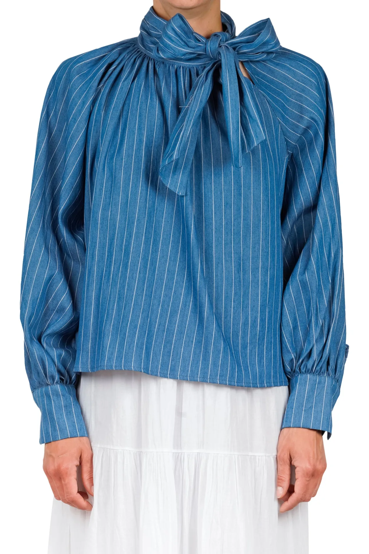 - Blusa - 451491 - Bianco/Blu^La Femme Blanche Discount