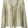 - Camicia - 451462 - Verde^La Femme Blanche Fashion