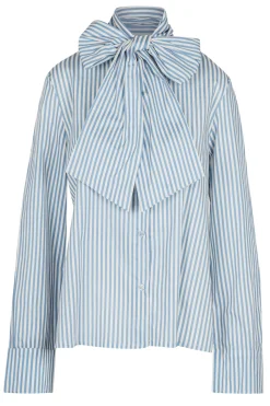 - Camicia - 451489 - Bianco/Blu^La Femme Blanche Fashion