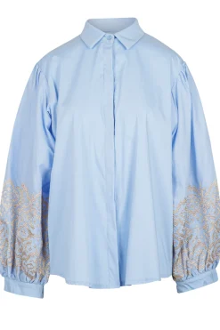 - Camicia - 451486 - Azzurro/Oro^La Femme Blanche Sale