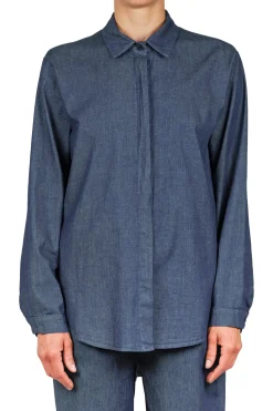 - Camicia - 451508 - Denim scuro^La Femme Blanche New