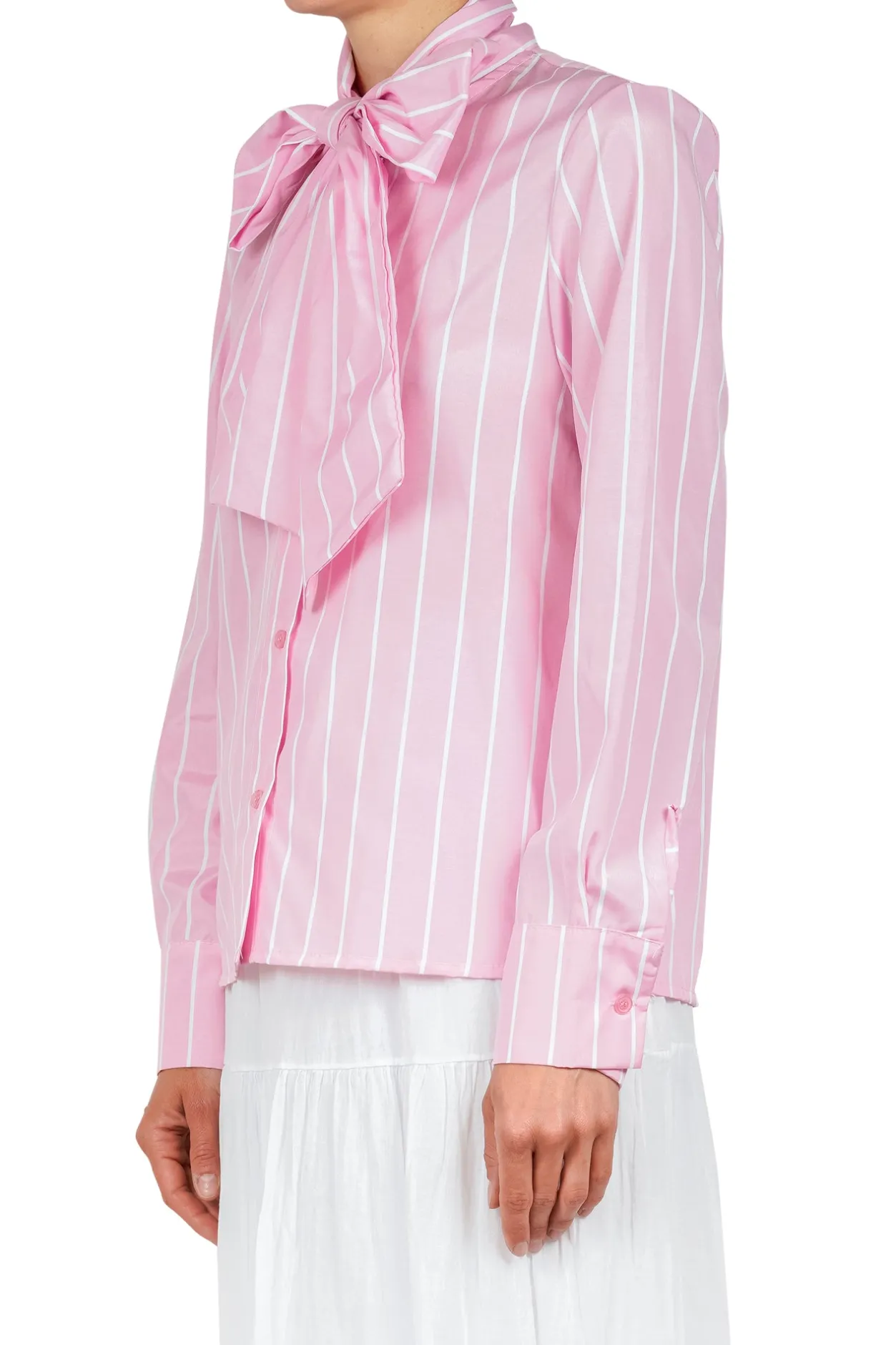 - Camicia - 451489 - Bianco/Rosa^La Femme Blanche Outlet