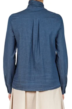 - Camicia - 451500 - Denim scuro^La Femme Blanche Discount