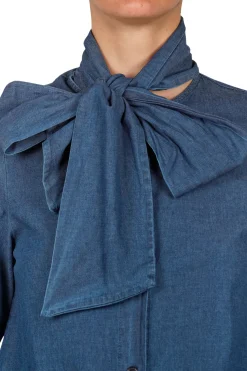 - Camicia - 451500 - Denim scuro^La Femme Blanche Discount