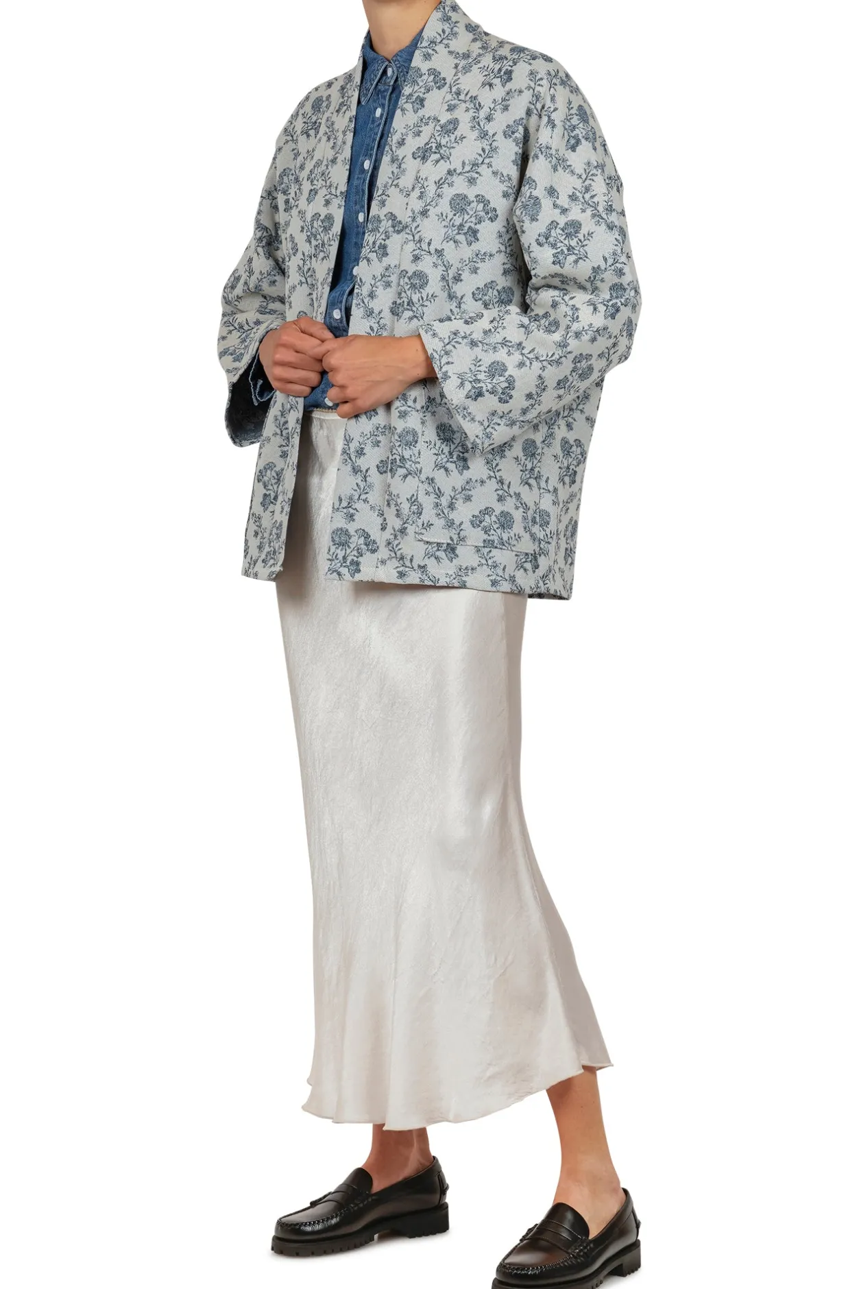 - Giacca - 451485 - Gesso/Blu^La Femme Blanche Discount