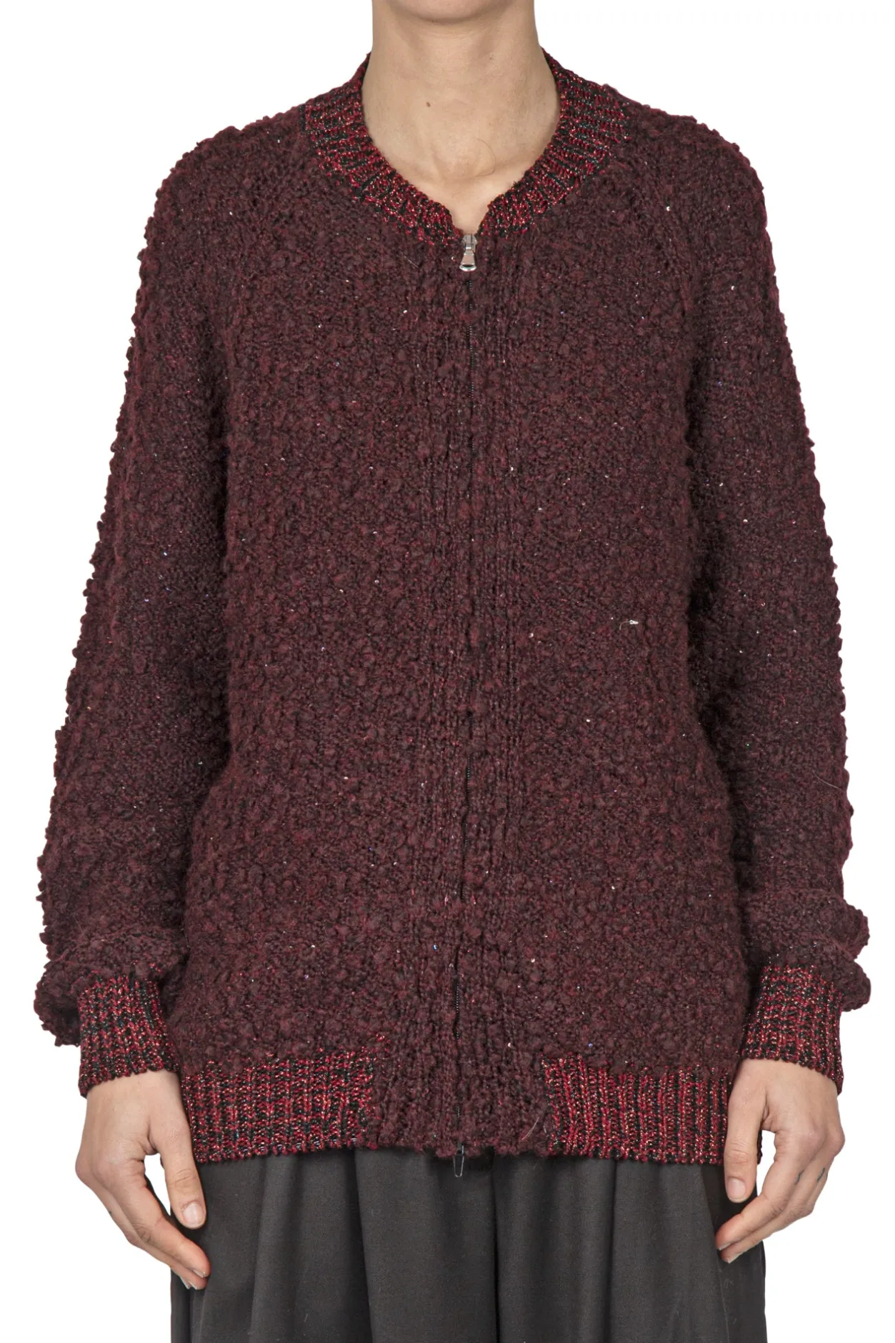 - Giubbotto - 441832 - Bordeaux^La Femme Blanche Outlet