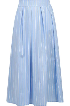 - Gonna - 451499 - Bianco/Azzurro^La Femme Blanche Discount