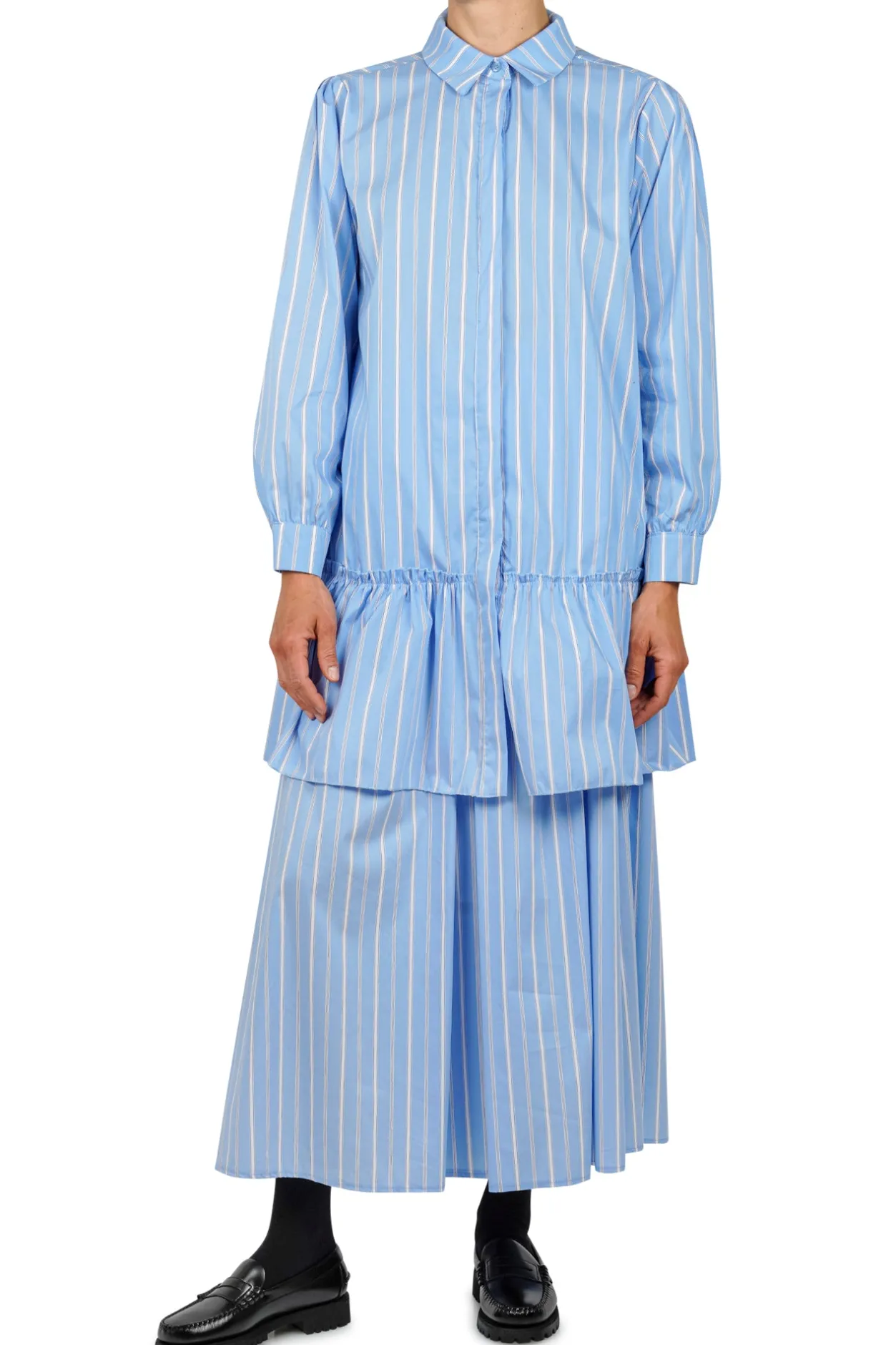 - Gonna - 451499 - Bianco/Azzurro^La Femme Blanche Discount