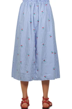 - Gonna - 451502 - Bianco/Azzurro^La Femme Blanche Discount
