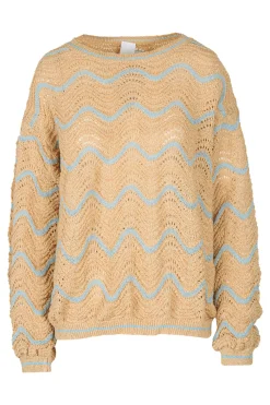 - Maglia - 451436 - Beige/Azzurro^La Femme Blanche Outlet