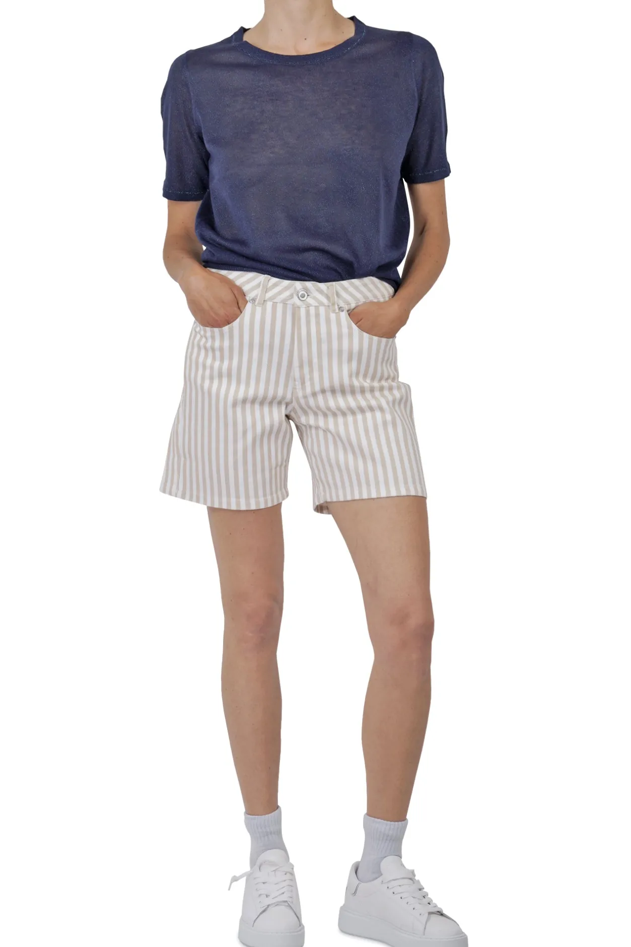 - Maglia - 451548 - Blu scuro^La Femme Blanche New