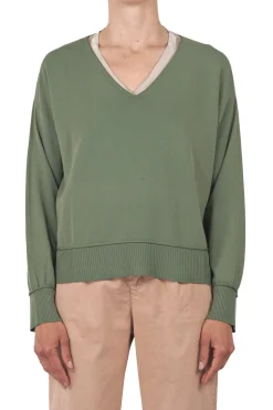 - Maglia - 451545 - Militare^La Femme Blanche Discount