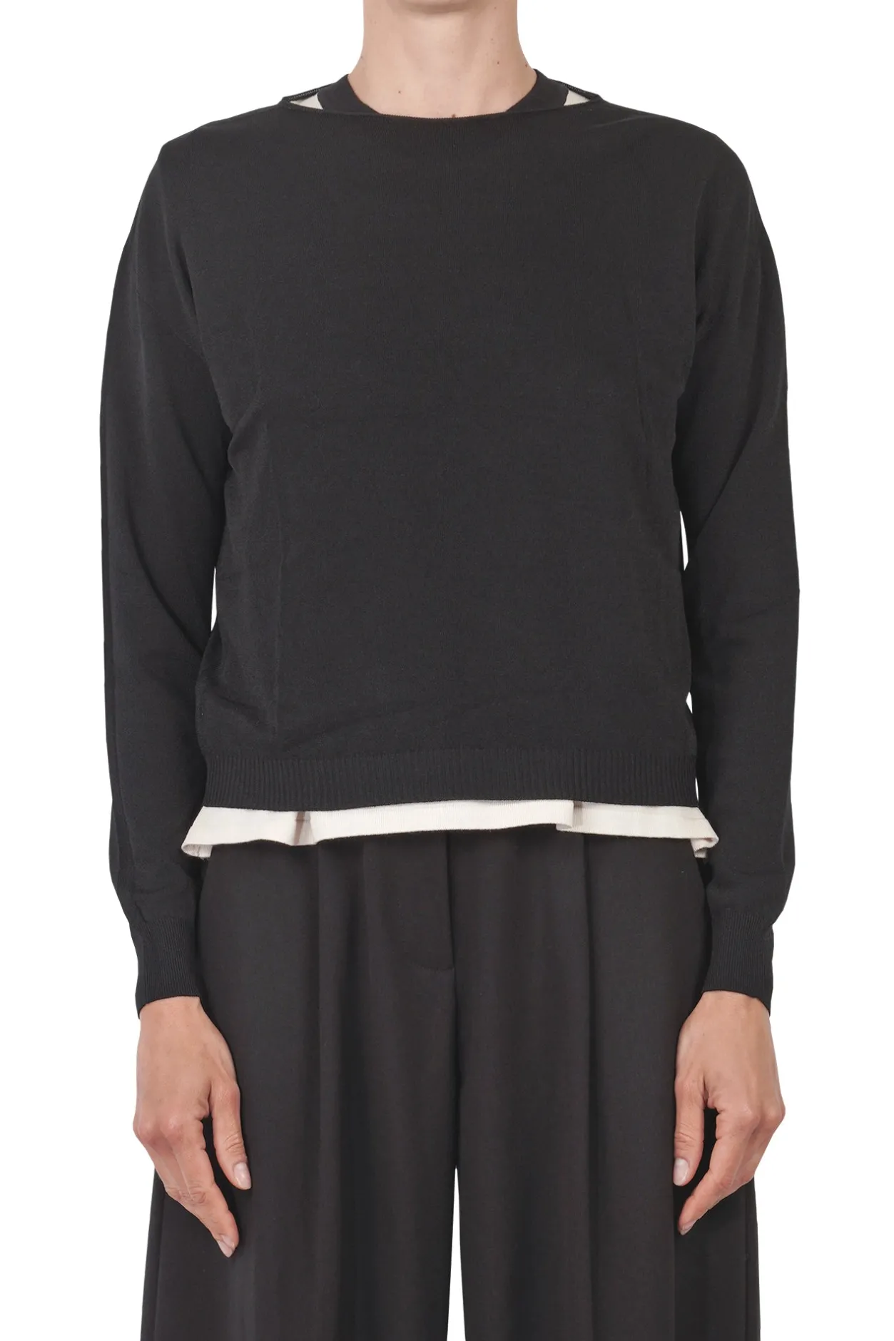 - Maglia - 451544 - Nero^La Femme Blanche Best