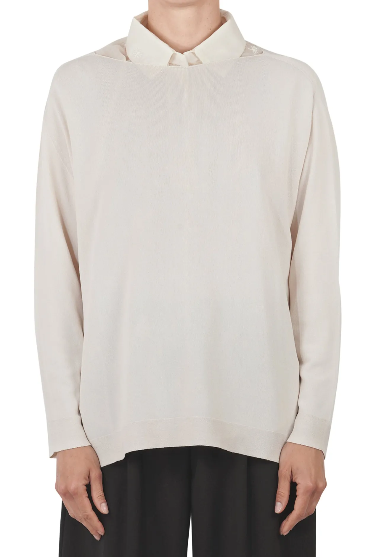 - Maglia - 451542 - Avorio^La Femme Blanche Discount