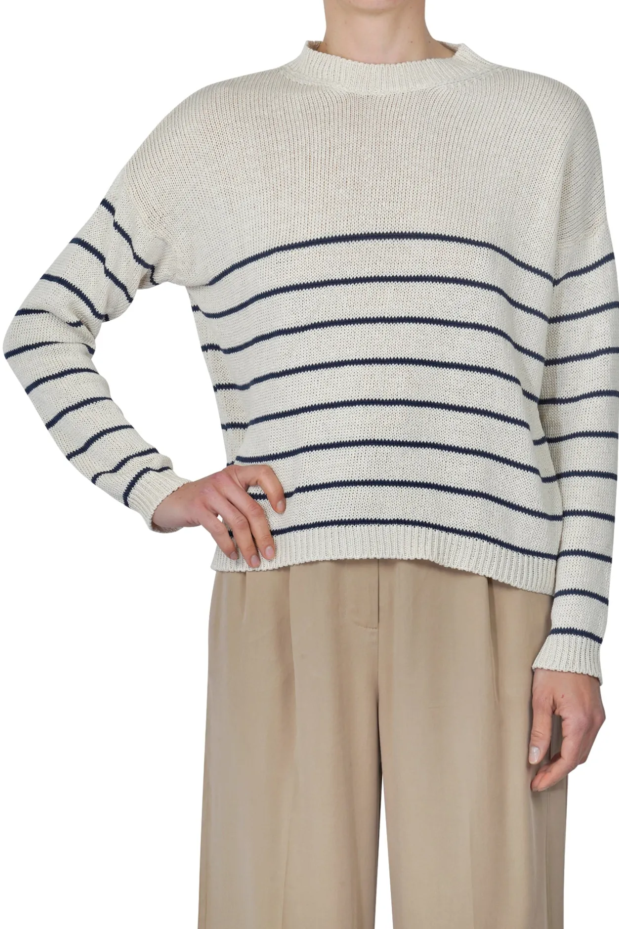 - Maglia - 451522 - Gesso/Blu^La Femme Blanche Clearance