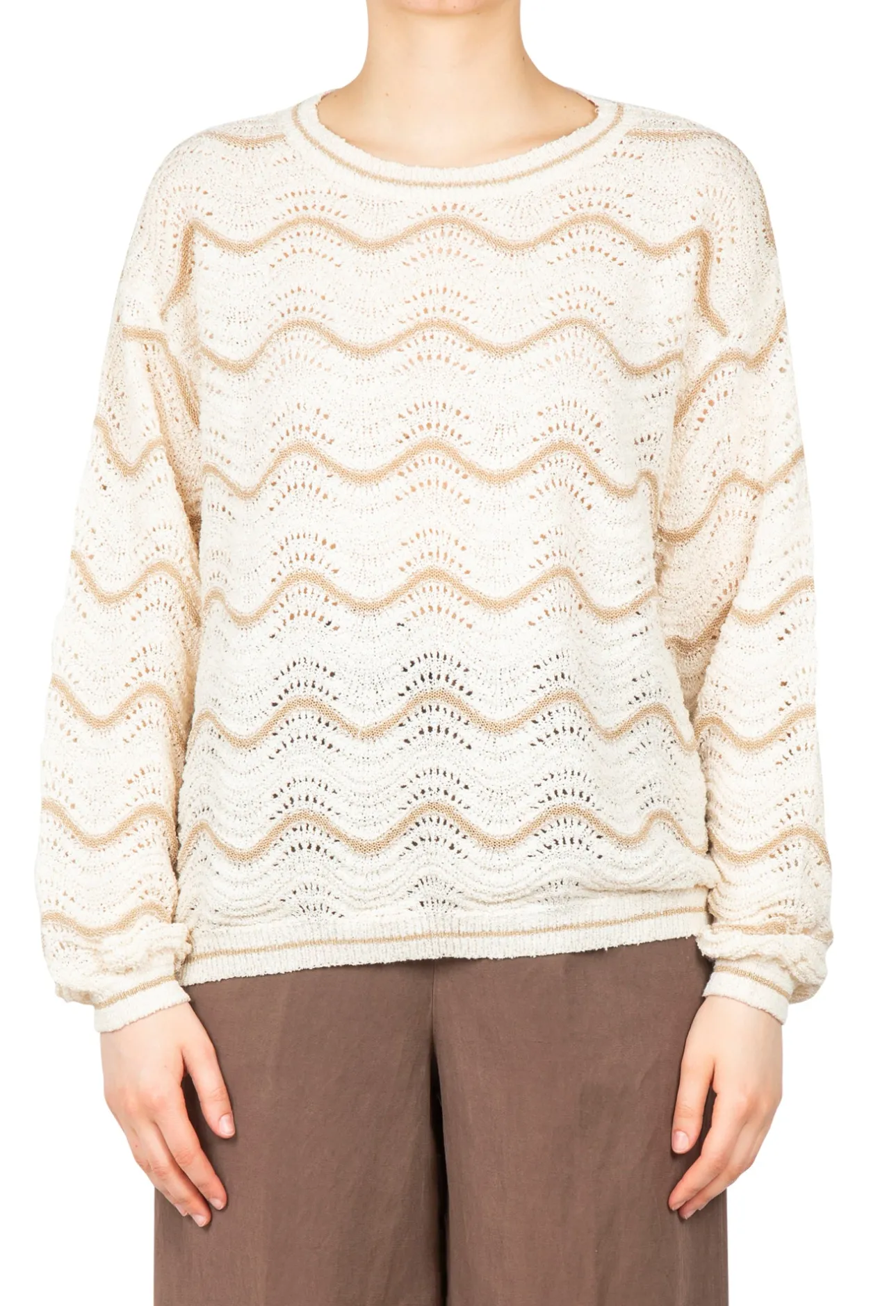 - Maglia - 451436 - Panna/Nocciola^La Femme Blanche Clearance