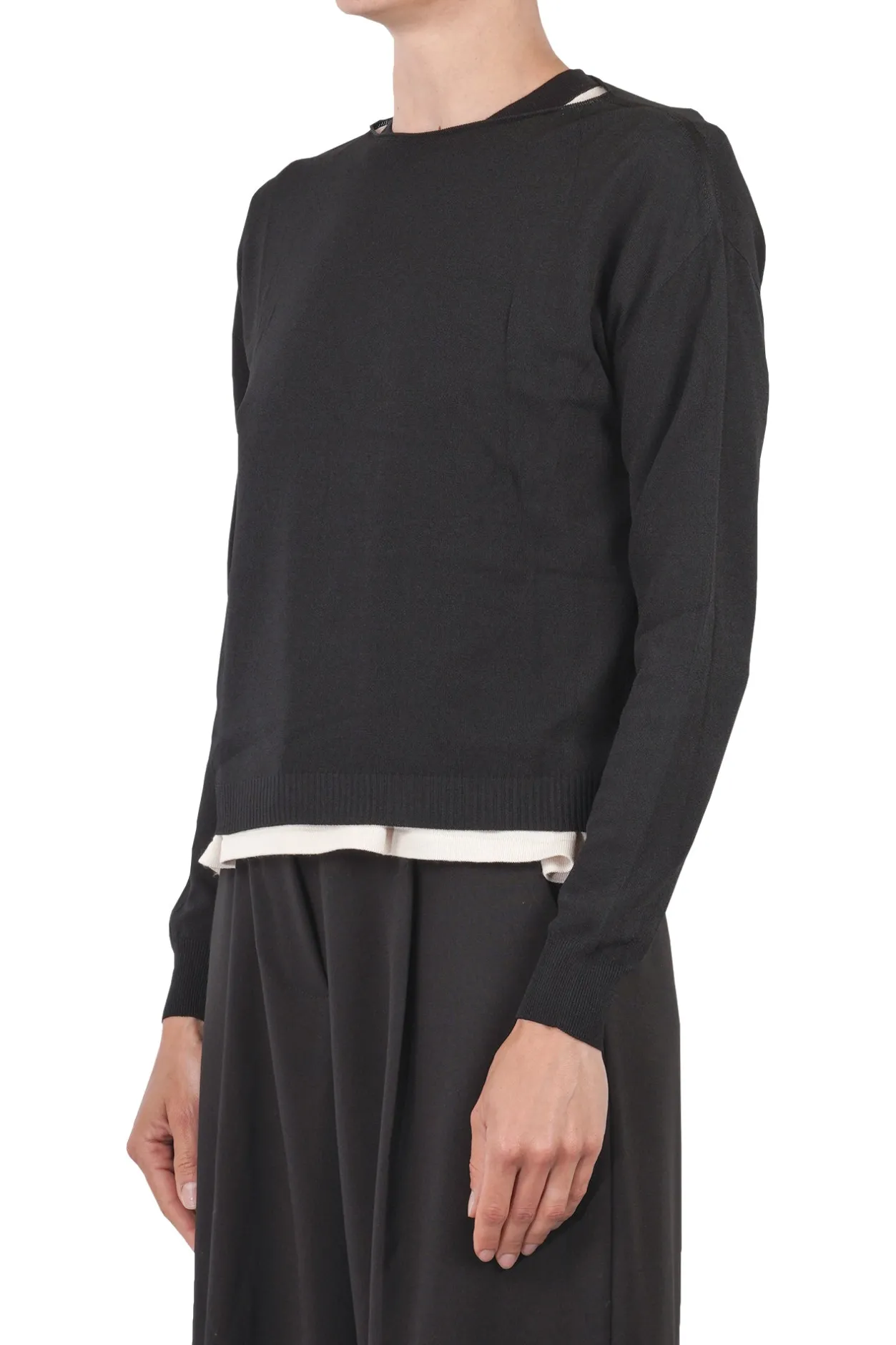 - Maglia - 451544 - Nero^La Femme Blanche Best