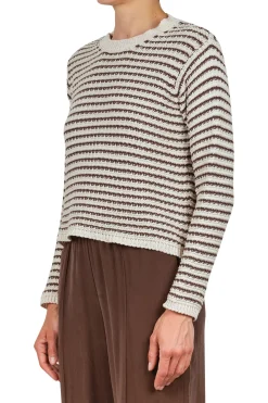 - Maglia - 451521 - Gesso/Moro^La Femme Blanche Sale