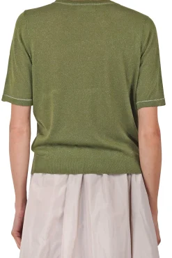 - Maglia - 451548 - Militare^La Femme Blanche Hot