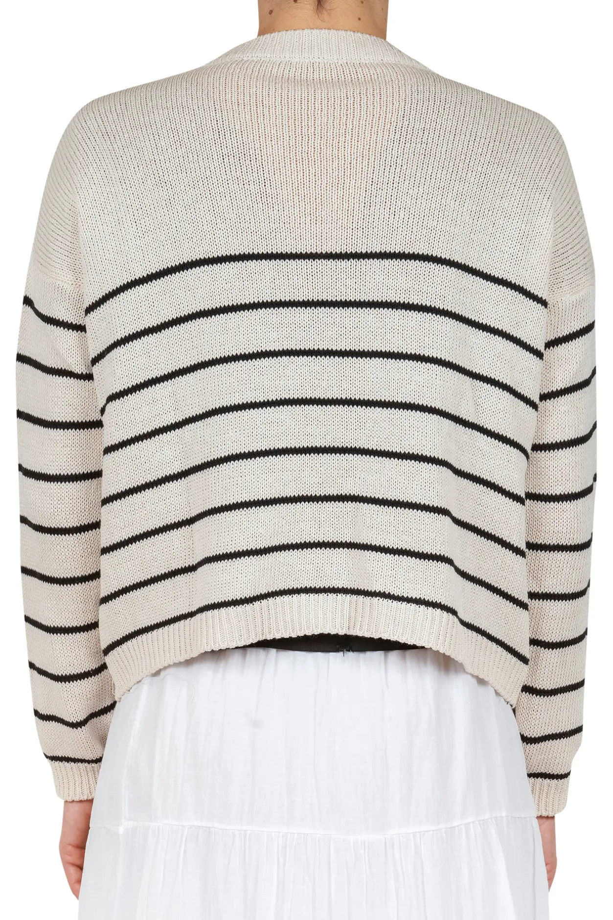 - Maglia - 451522 - Gesso/Nero^La Femme Blanche Best