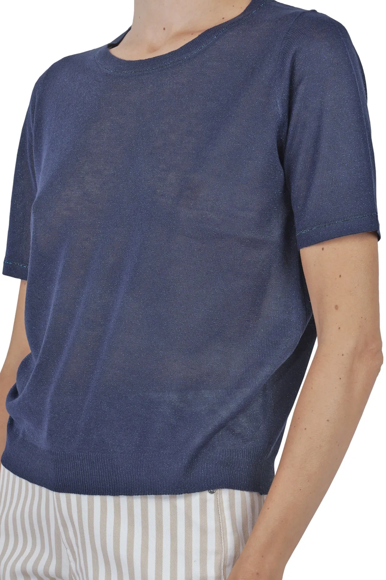 - Maglia - 451548 - Blu scuro^La Femme Blanche New
