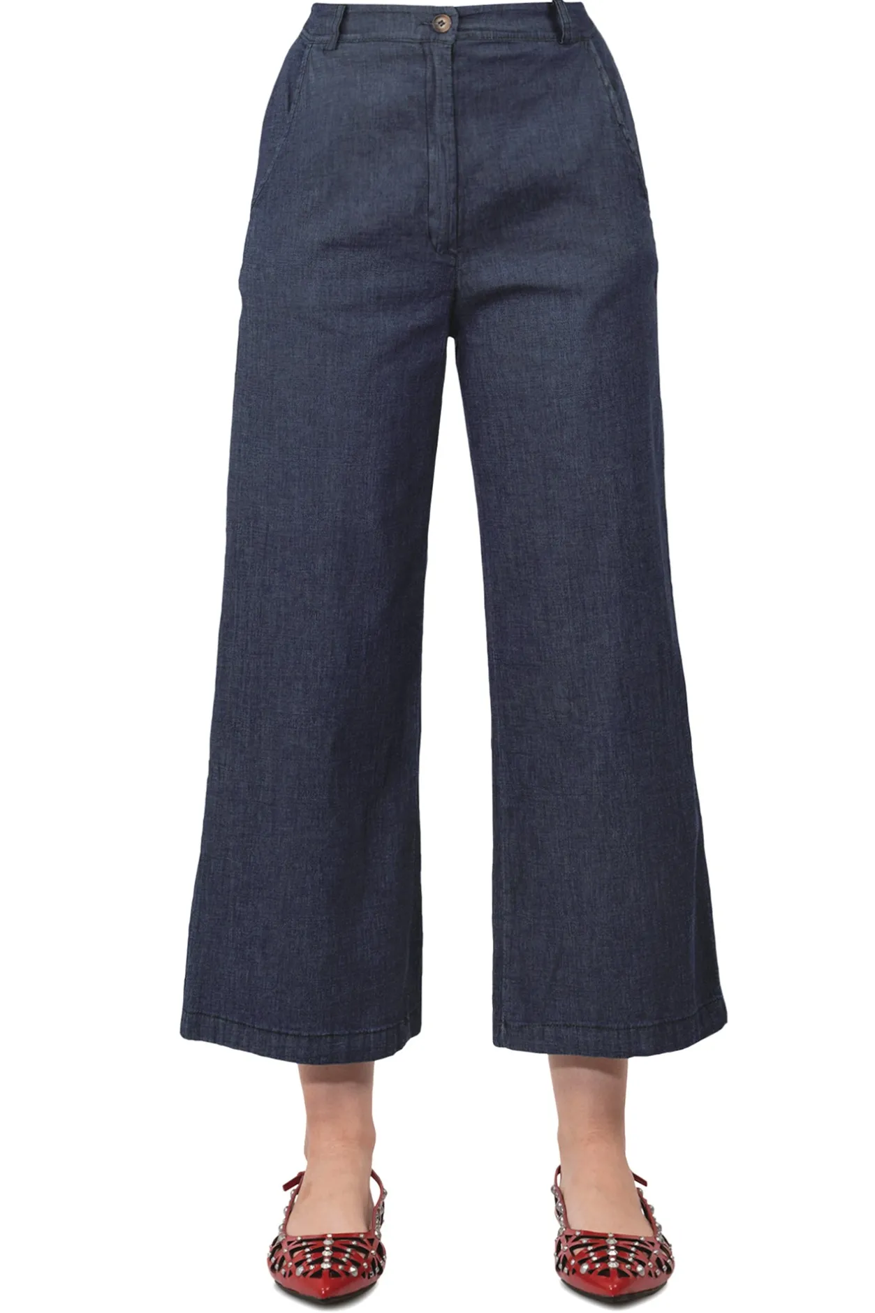 - Pantalone - 451528 - Denim scuro^La Femme Blanche Online