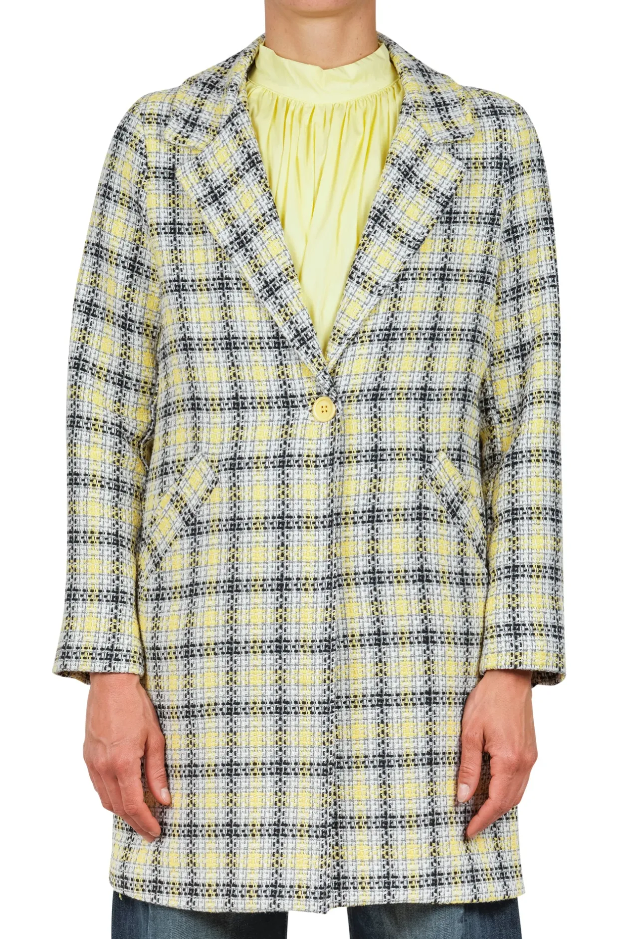 - Soprabito - 451494 - Bianco/Giallo^La Femme Blanche Clearance