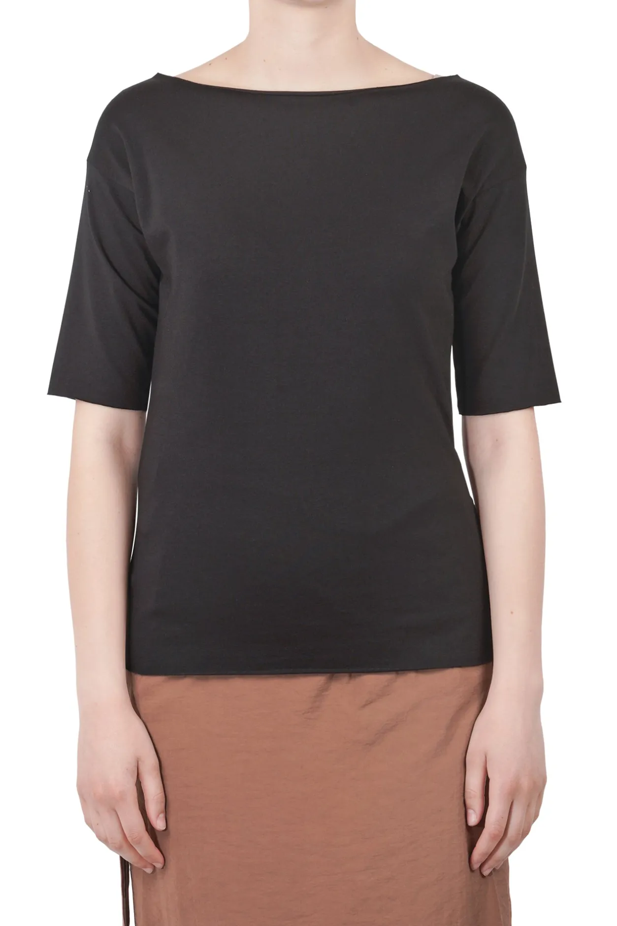 - T-shirt - 451529 - Nero^La Femme Blanche Outlet